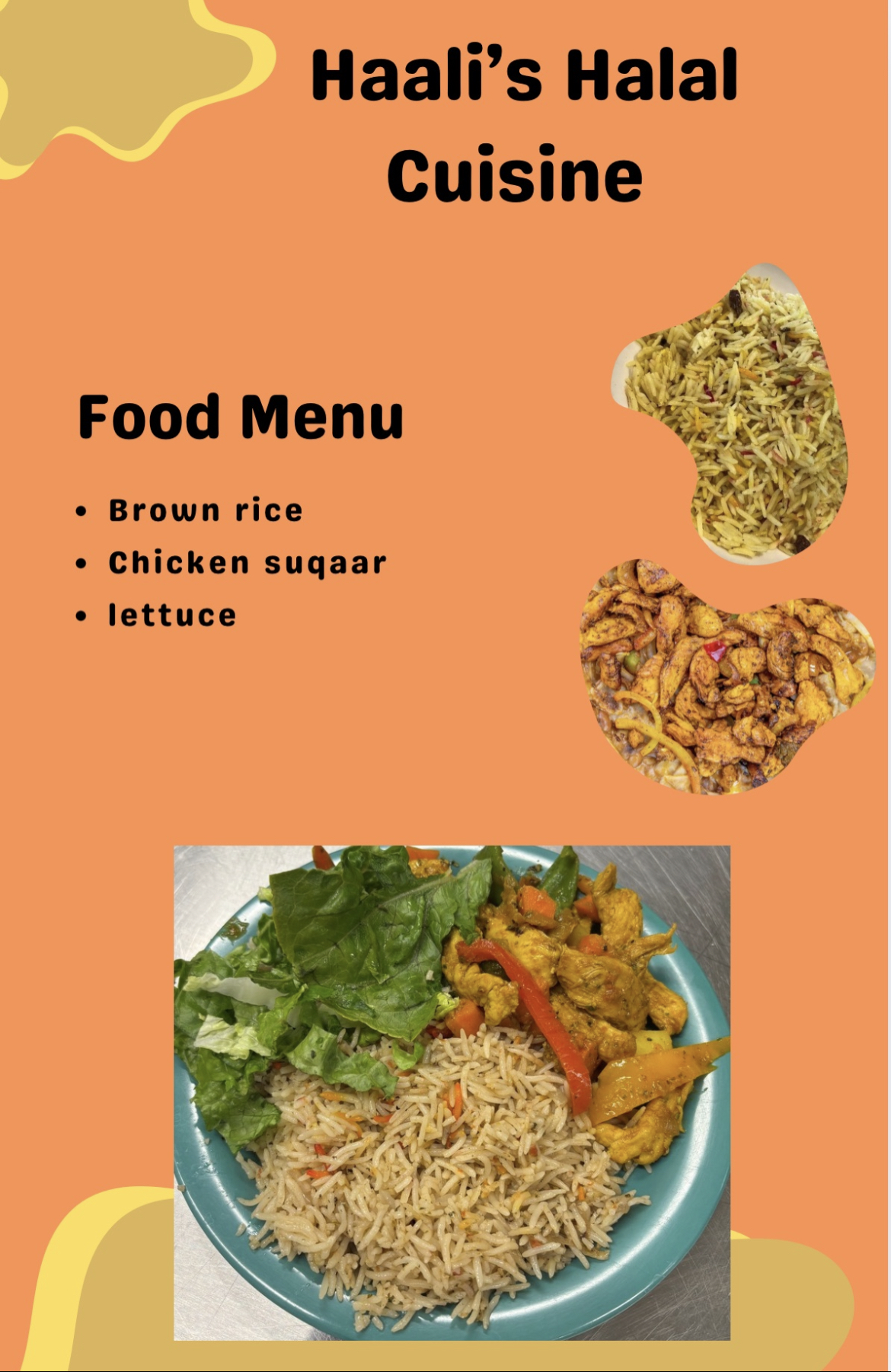 Rice and chicken